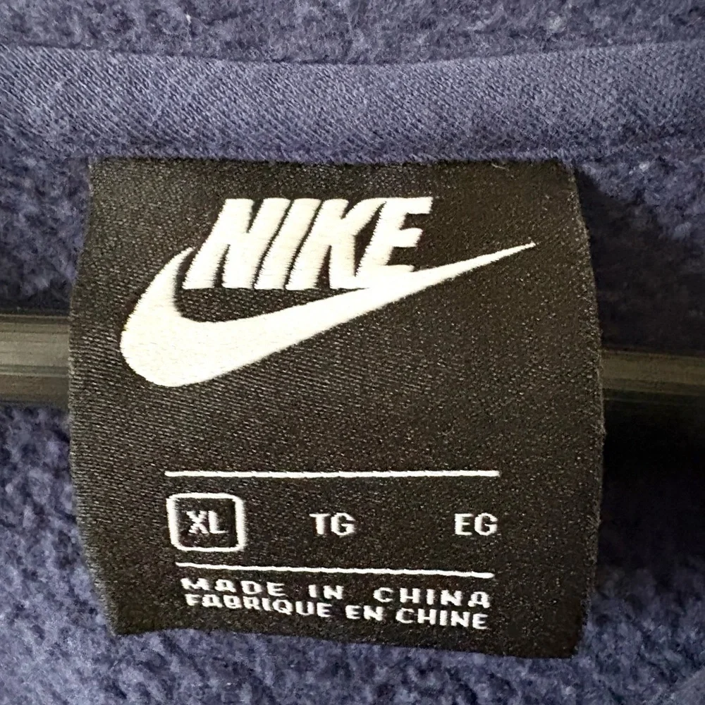 Nike Full Zip Hoodie Kids XL Navy Blue Fleece Standard Fit
